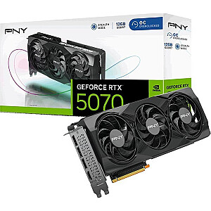 PNY GeForce RTX 5070 разогнанная видеокарта (VCG507012TFXPB1-O)