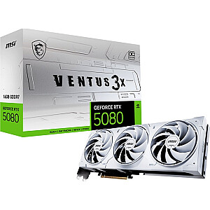 MSI GeForce RTX 5080 Ventus 3X OC White 16GB GDDR7 DLSS4 видеокарта