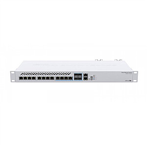 Облачный маршрутизатор MikroTik Switch 312-4C + 8XG-RM с RouterOS L5, корпус 1U для монтажа в стойку