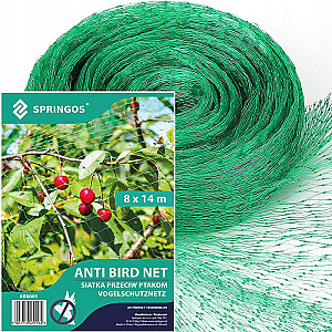 Siets pret putniem Springos 8x14m AB0005