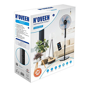 N'OVEEN F455 16"/40 см настольный вентилятор с дистанционным управлением, черный