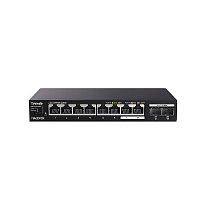 Коммутатор Tenda TEM2010X 2.5G Ethernet (100/1000/2500) настольный черный