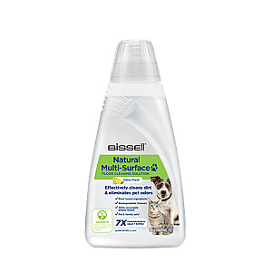 Bissell Natural Multi-Surface Pet Floor Cleaning Solution for  Bissell CrossWave, SpinWave, SpinWave Robot & HydroWave machines, 2000 ml