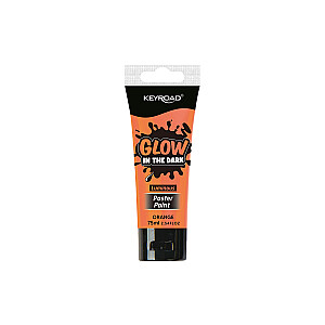 Plakati värv Keyroad 75ml, pimedas helendav, oranz