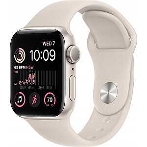 Viedpulkstenis Apple Watch SE GPS 40mm Starlight Alu Sport S/M Bežs (MXEF3ET/A)