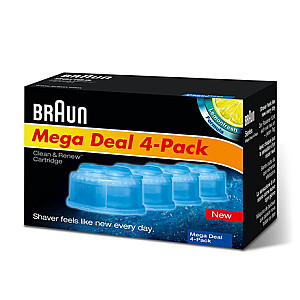 Braun Refills 4 Pack Clean and Renew CCR4 3 + 1 Набор для чистки и обновления CCR4 3 + 1