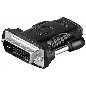 Адаптер Goobay HDMI / DVI-D, никелированный штекер DVI-D Dual-Link (24 + 1 контакт), гнездо HDMI (тип A)
