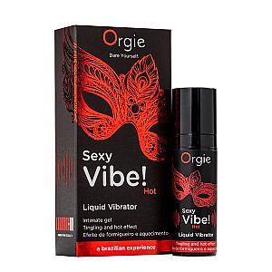 ORGIE Sexy Vibe! Жидкий вибратор Hot разогревающий гель стимулятор 15ml