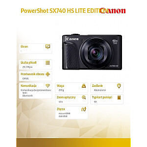 Canon PowerShot SX740 HS Lite Black