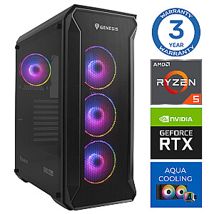 INTOP AQUA Ryzen 5 7600X 32GB DDR5 2TB SSD M.2 NVME+2TB RTX5070 12GB no-OS