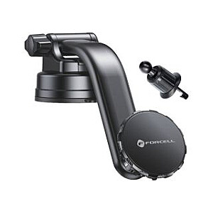 Forcell FORCELL F-GRIP MagLuxe магнитный автомобильный держатель для лобового стекла / панели приборов / вентиляции черный