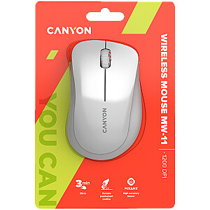 CANYON мышь MW-11 Беспроводная Белая Серая