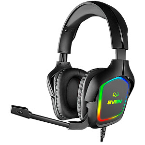 Игровые наушники с микрофоном AP-U750MV, черные (USB, RGB)