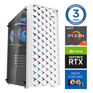 INTOP AQUA Ryzen 7 7700X 64GB DDR5 2TB SSD M.2 NVME RTX4060Ti 8GB no-OS