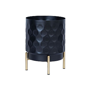 Puķupods DEIA D18xH24cm, melns/zeltīts