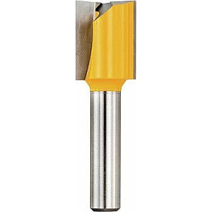 Фреза Dewalt прямая 14мм, хвостовик 8мм, длина 20мм, длина резания 52мм
