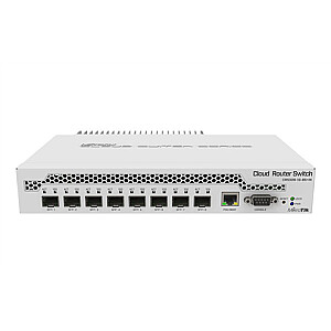 MikroTik Switch CRS309-1G-8S + IN Managed, Desktop, количество портов 1 Гбит / с (RJ-45) 1, количество портов SFP + 8, Dual boot SwitchOS / RouterOS (уровень 5)