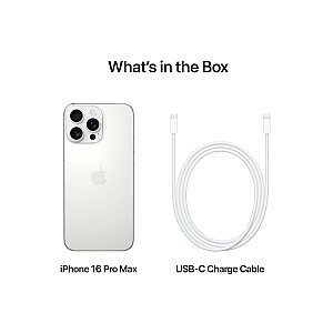 Apple iPhone 16 Pro Max - белый титан - 5G смартфон - 256 ГБ - GSM