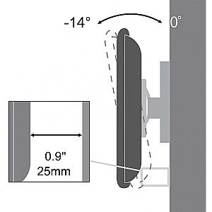 Sbox PLB-3422T Tilting Flat Screen LED TV Mount 23"-43" 35kg
