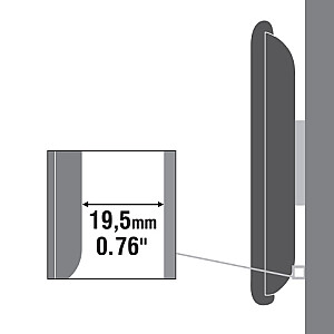 Sbox PLB-2222F Fixed Flat Screen LED TV Mount 23"-43" 35kg