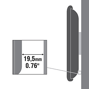 Sbox PLB-2522T Наклонный кронштейн для телевизора со светодиодной подсветкой с плоским экраном, 23–43 дюйма, 35 кг