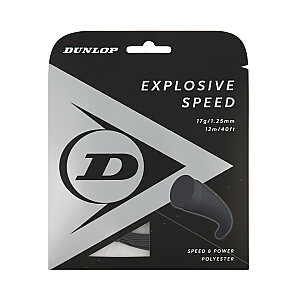 Tenisa stīgas Dunlop EXPLOSIVE SPEED 1,25mm17G 12M Melns