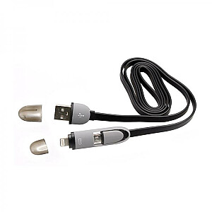 Sbox USB-> Micro USB + IPH.5 M / M 1M черный 2IN1B