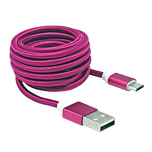 Sbox USB-> Micro USB M / M 1.5m USB-10315P питая розовая