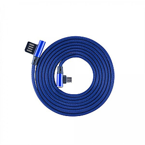 Sbox USB-> Micro USB 90 M / M 1.5m USB-MICRO-90BL чернично-синий