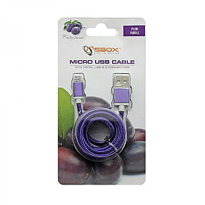 Sbox USB-> Micro USB M / M 1м USB-10315U сливовый фиолетовый