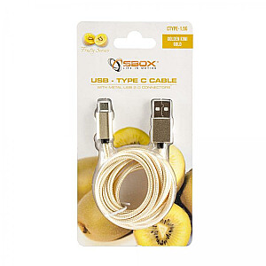 Sbox USB-> Type-C M / M 1.5m CTYPE-1.5G золотой киви золото