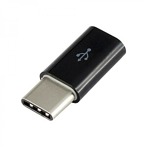 Sbox Micro USB 2.0 F. -> ТИП C M. черный AD.USB-C B