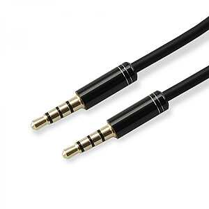 Sbox AUX Cable 3.5mm to 3.5mm blackberry black 3535-1.5B