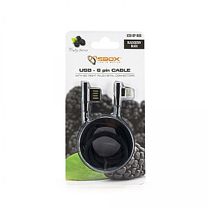 Sbox USB-8P-90B USB 8-контактный кабель Blackberry черный