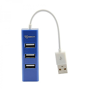 Sbox H-204 USB 4 порта USB HUB blueberry blue