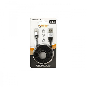Sbox USB 2.0-8-Pin / 2.4A черный / серебристый