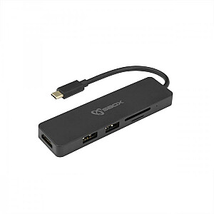 Sbox TCA-51 USB Type-C-> HDMI / USB-3.0 / SD + TF