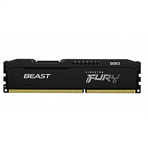 Kingston Fury Beast 4 ГБ, DDR3, 1600 МГц, ПК / сервер, регистрационный номер, код ECC