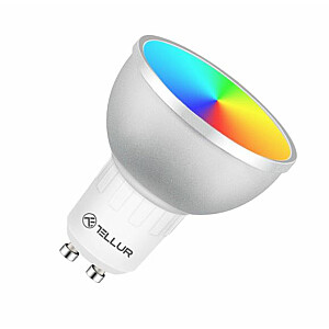 Tellur WiFi LED Smart Bulb GU10, 5Вт, белый / теплый / RGB, диммер