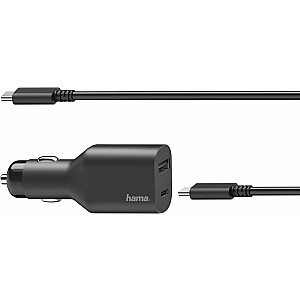 Hama charger Автомобильный адаптер питания для ноутбука USB-C 5-20V / 70W