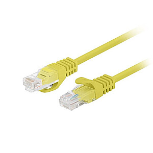 PATCHCORD CAT.6 UTP 1.5M ЖЕЛТЫЙ FLUKE PASSED LANBERG 10-ПАК