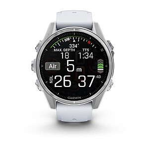 Garmin Fenix 8 AMOLED 43mm Sudrabs