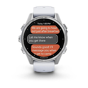 Garmin Fenix 8 AMOLED 43mm Sudrabs