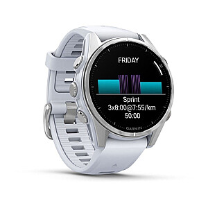 Garmin Fenix 8 AMOLED 43mm Sudrabs