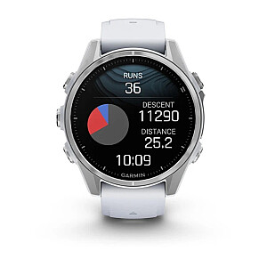 Garmin Fenix 8 AMOLED 43mm Sudrabs