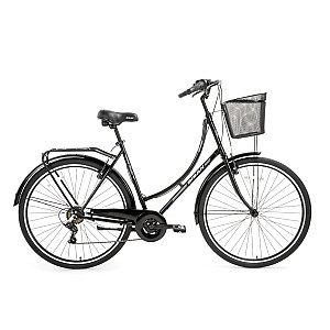 Pilsētas velosipēds Bisan 28 Paradise Melns (Rata izmērs: 28" Rāmja izmērs: M)