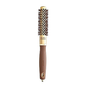 OLIVIA GARDEN Expert Blowout Shine szczotka do modelowania i suszenia włosów Złoto Brązowa 20mm