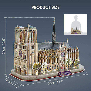 National Geographic Notre Dame De Paris3D пазл