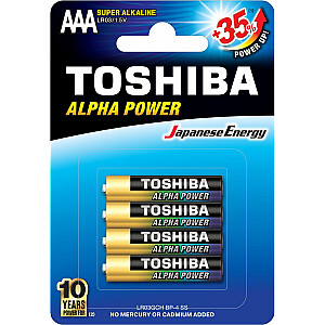 Toshiba Bateria Alpha Power AAA / R03 4шт.