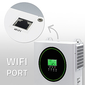 Гибридный солнечный инвертор вне сети 1500W 100A | 12V | MPPT | синус | Wi-Fi опция | коэффициент мощности 1.0 